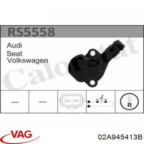 Включатель фонарей заднего хода VAG 02A945413B цена, от 7.49 USD