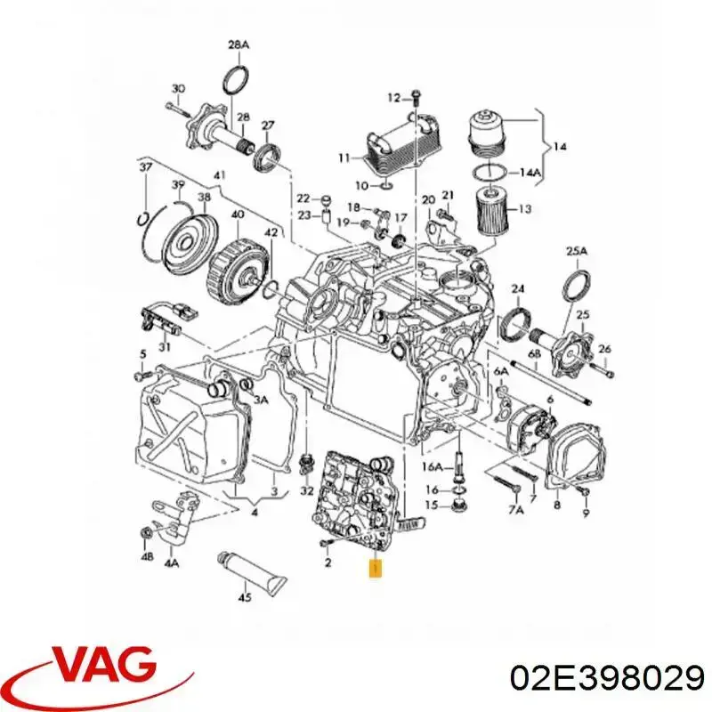 02E398029 VAG Convertidor de caja automática original y equivalente