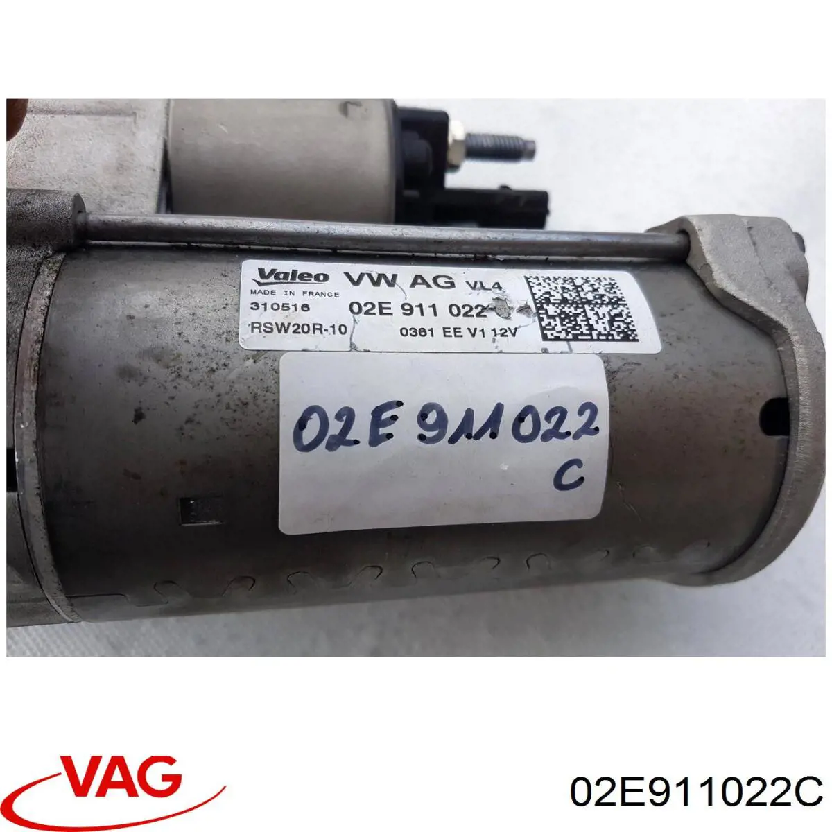 Стартер двигателя VAG 02E911022C