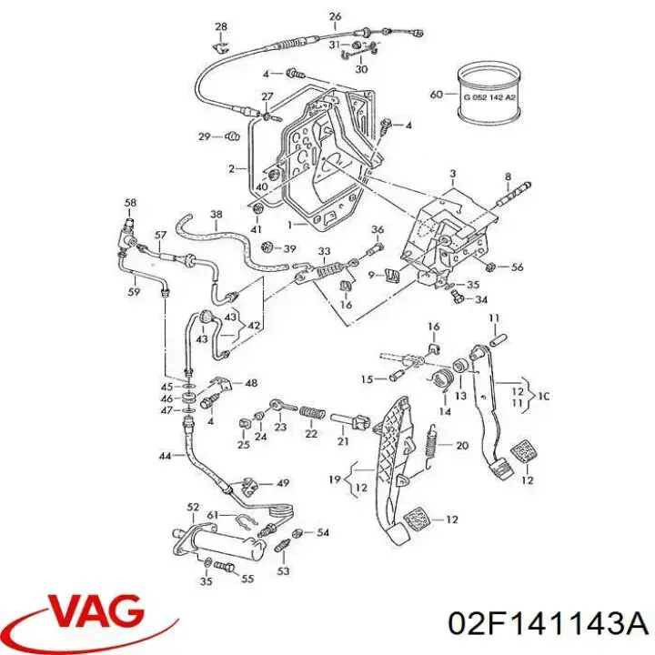 Кольцо уплотнительное шланга сцепления на Volkswagen Crafter SY