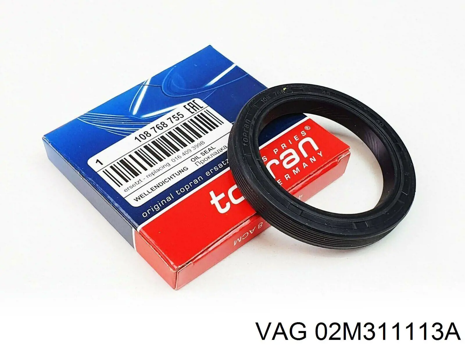 Сальник коленвала 02M311113A VAG