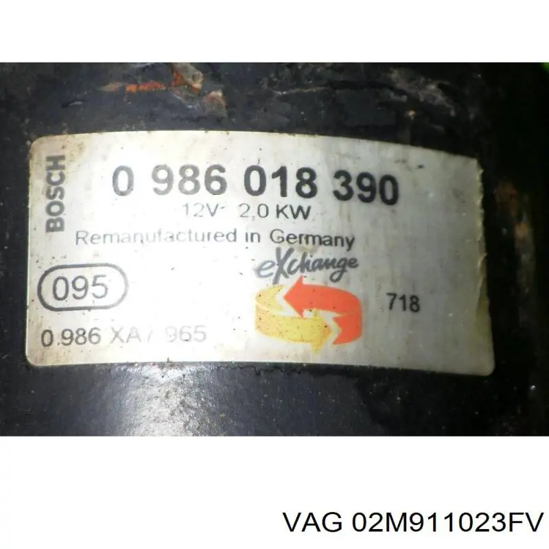 Стартер VAG 02M911023FV цена, от 79.87 USD
