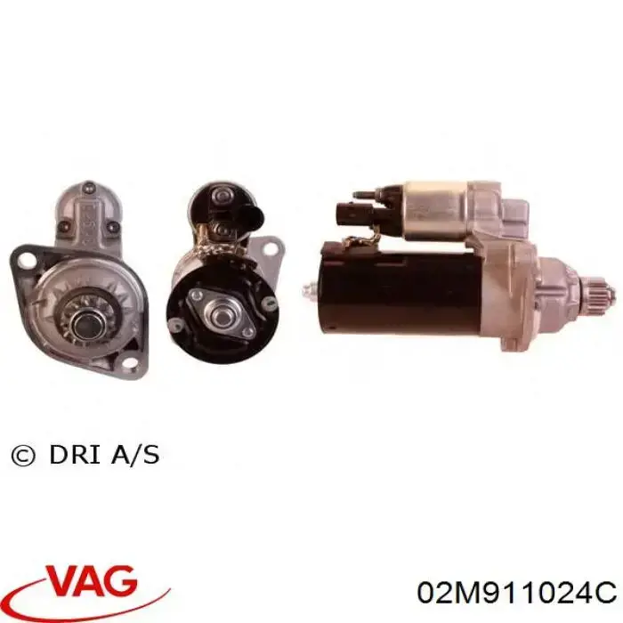 Стартер 02M911024C VAG