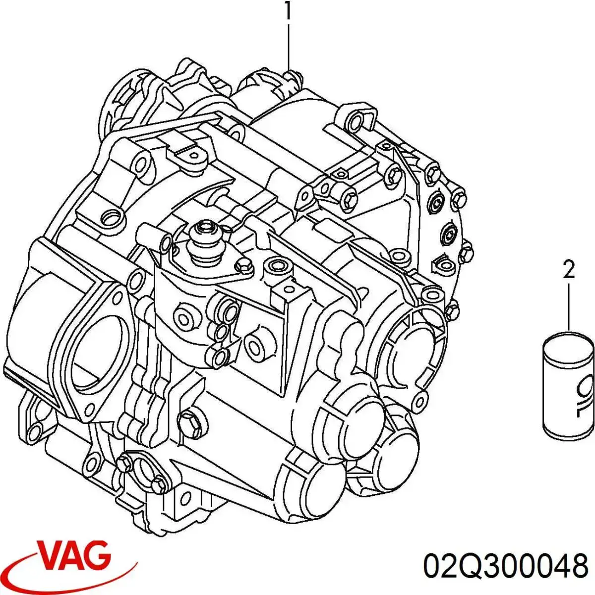 КПП в сборе 02Q300052M VAG