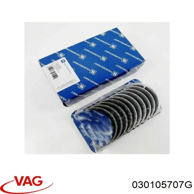 Купить 030105707G VAG Вкладыши шатунные, 1-й ремонт