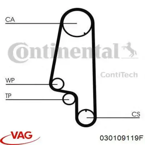 Ремень ГРМ 030109119F VAG