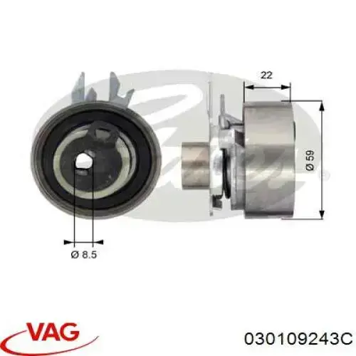 Ролик натяжителя Triple Five IR9105