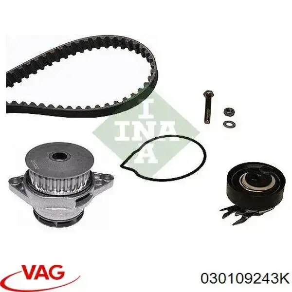 Ролик натяжителя ремня газораспределения VAG 030109243K цена, от 27.17 USD