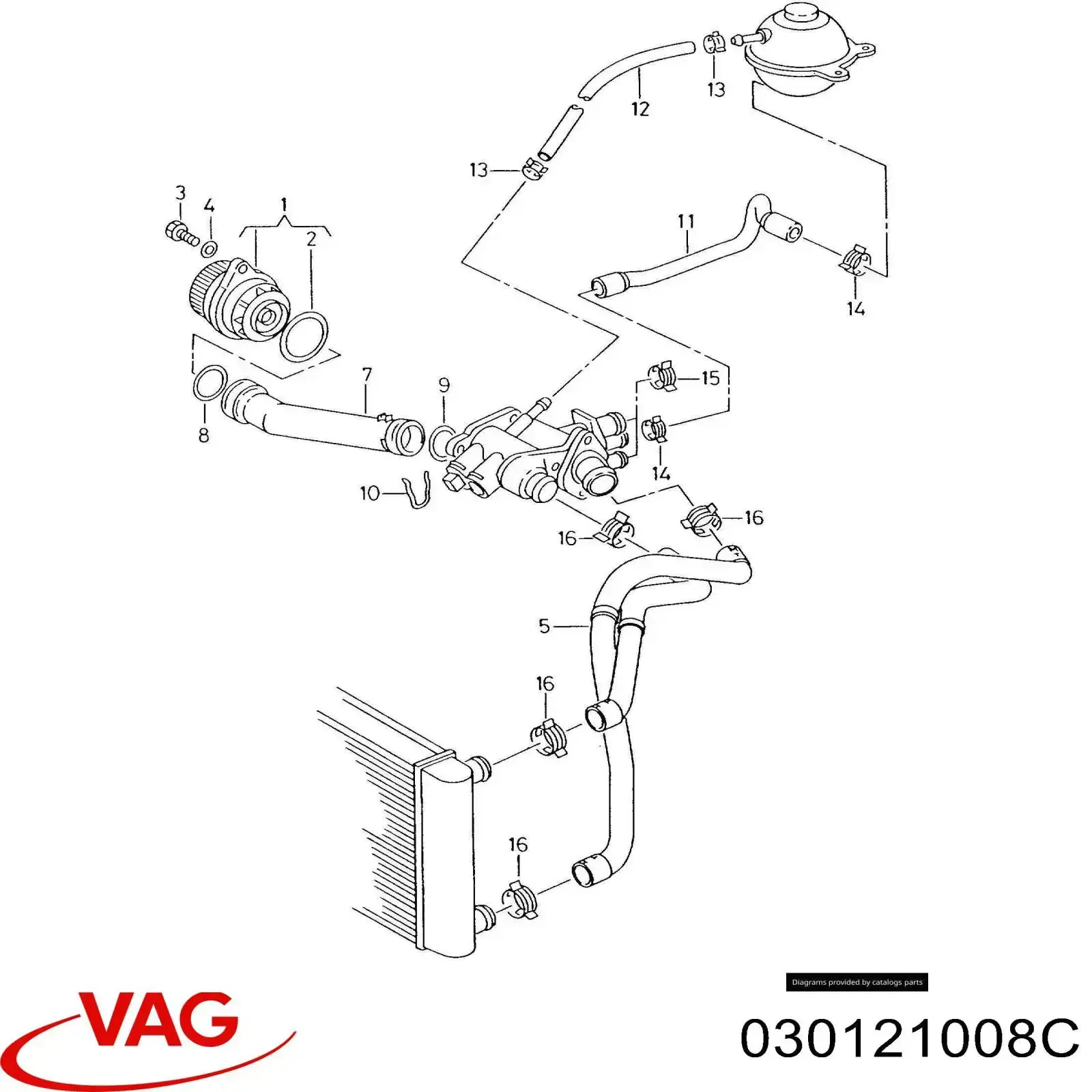 Помпа 030121008C VAG