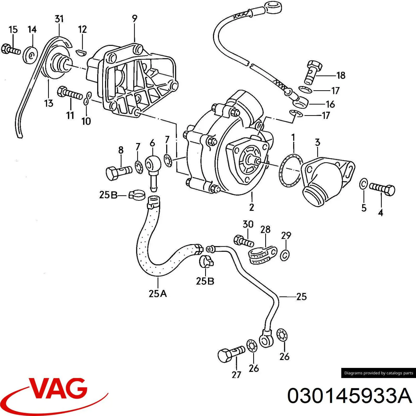 Ремень генератора 030145933A VAG