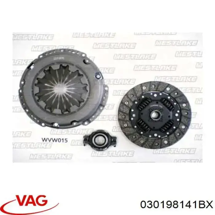 Купить 030198141BX VAG Комплект сцепления (диск, корзина, подшипник)