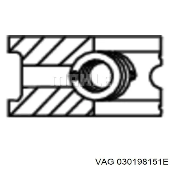 030198151F VAG Поршневые кольца на 1 цилиндр, STD