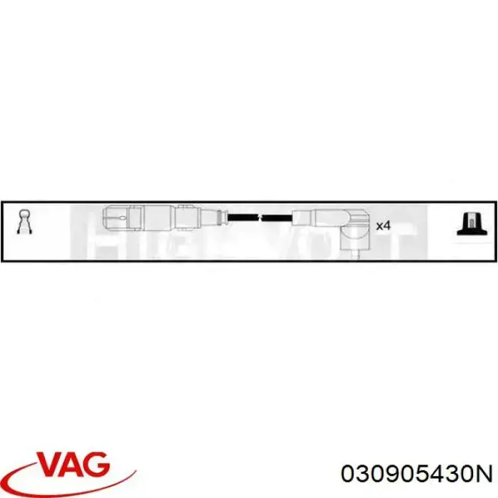 Высоковольтные провода 030905430N VAG