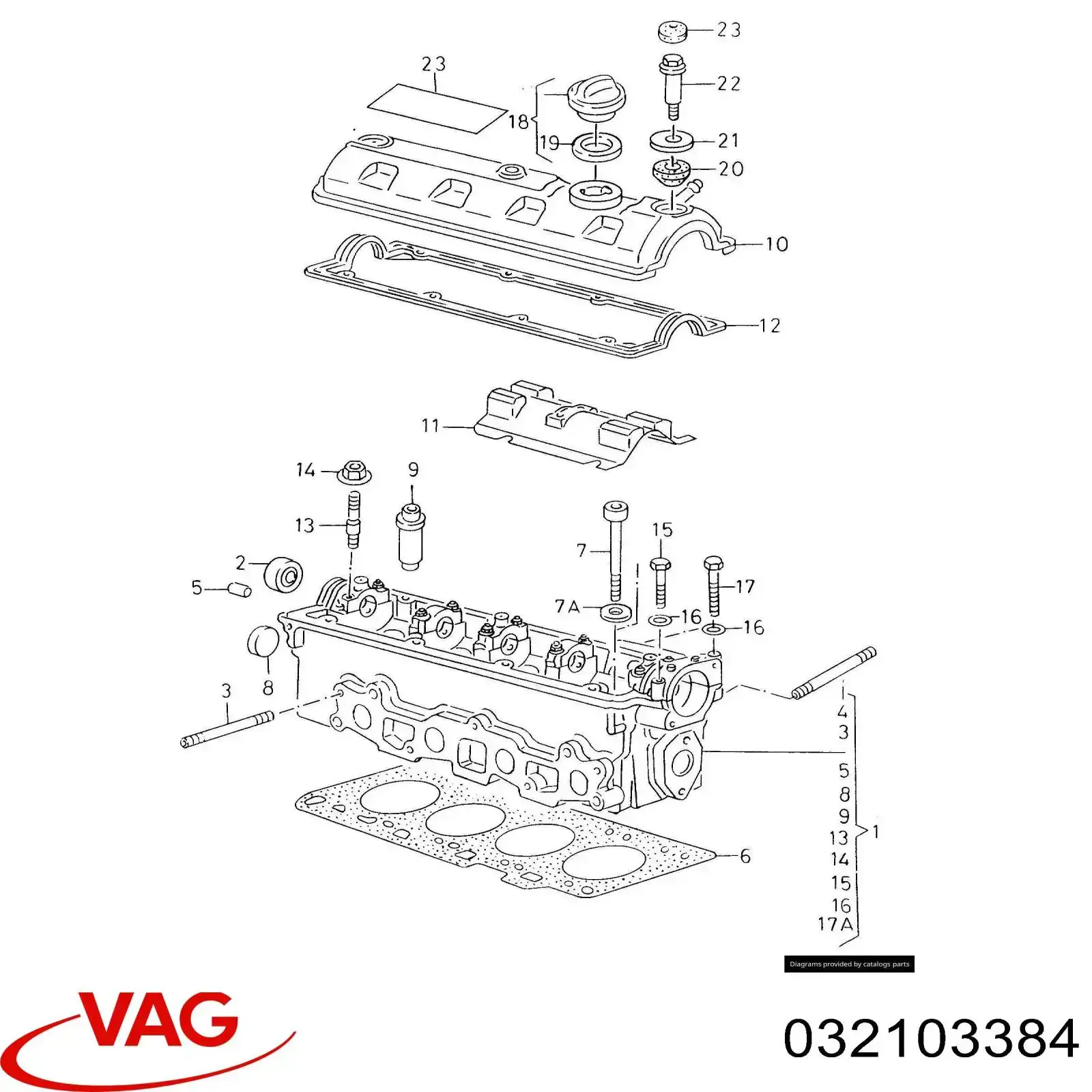 Купить 032103384 VAG Болт ГБЦ