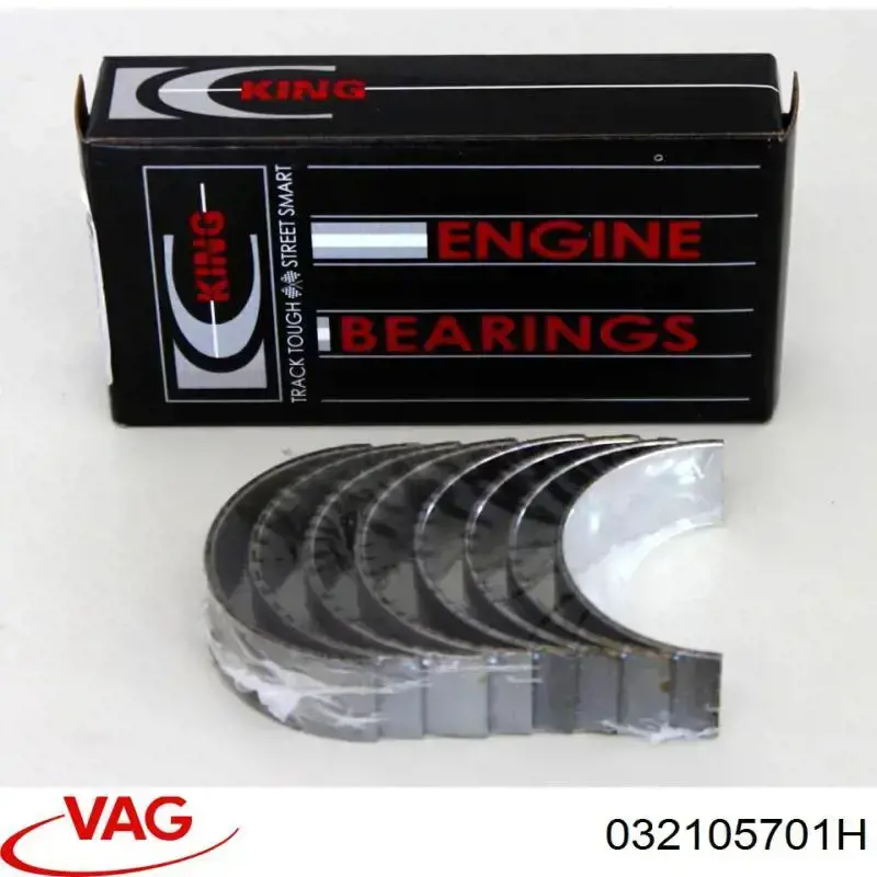 032105701H VAG folhas inseridas de cambota de biela, kit, padrão (std)