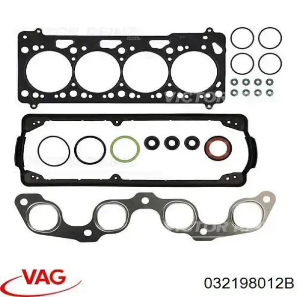 Верхний комплект прокладок двигателя VAG 032198012B цена, от 46.78 USD