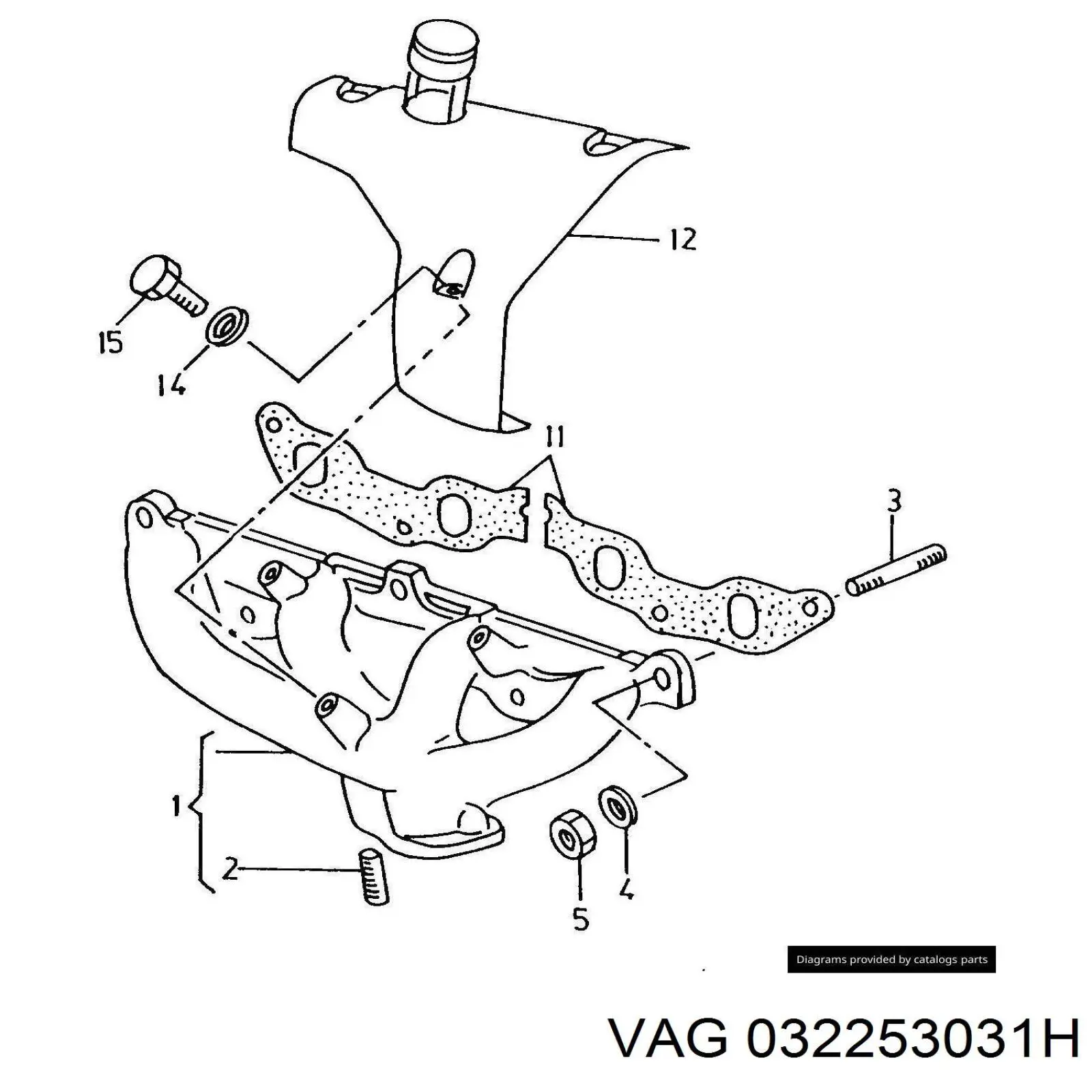  Tubo coletor de escape Skoda Felicia II hatchback (6U1) (1998 - 2001) II