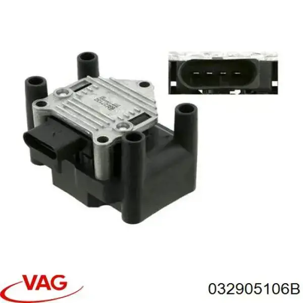 Катушка зажигания 032905106B VAG