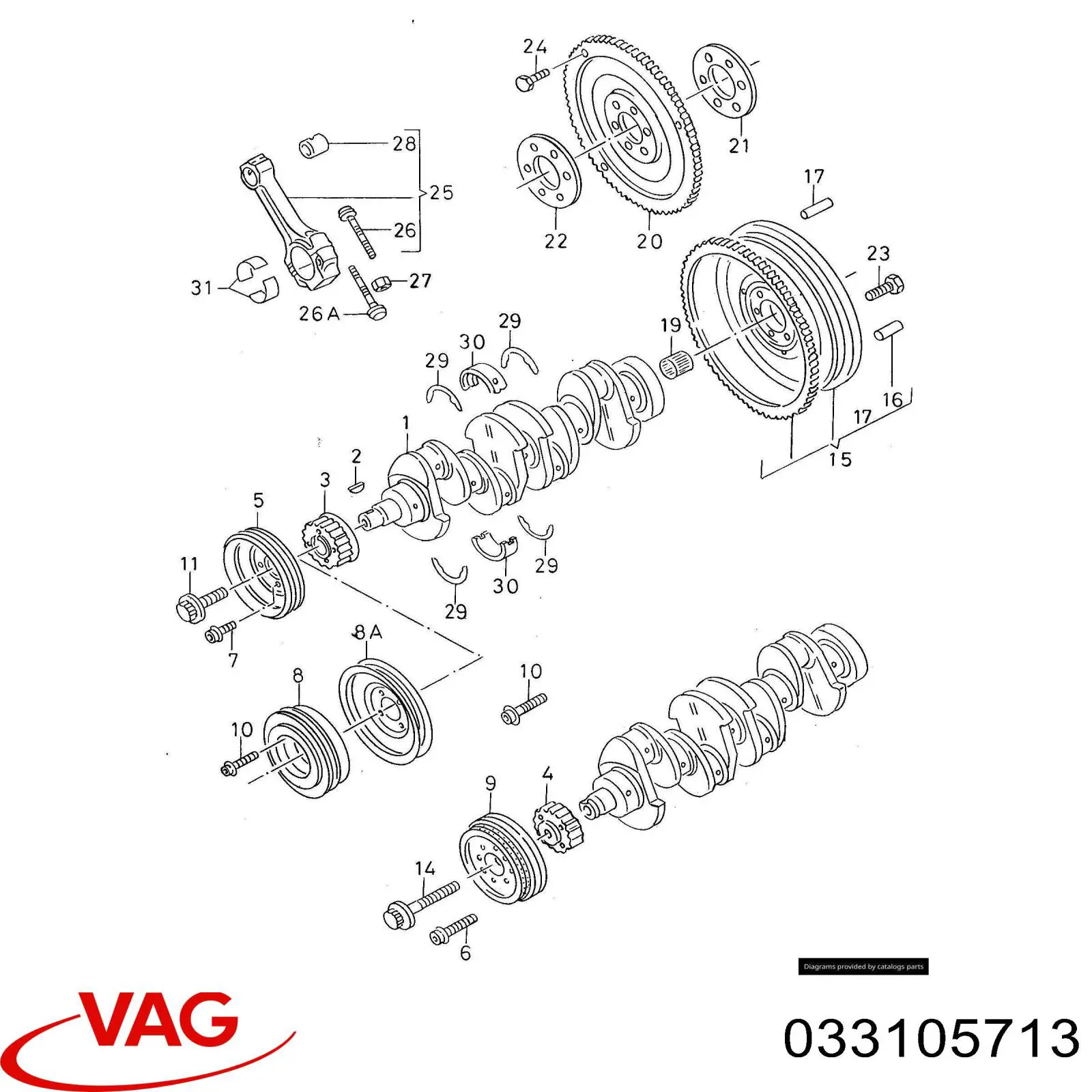  VAG 033105713 цена, от 25.33 USD