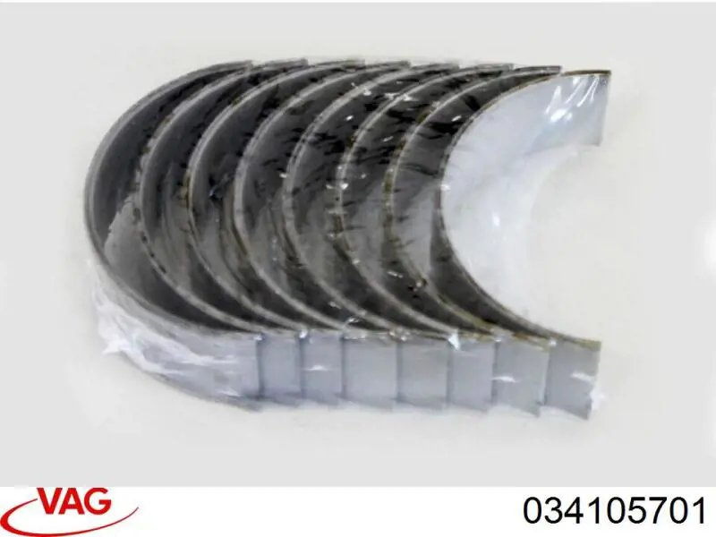 Шатунные вкладыши коленчатого вала VAG 034105701 цена, от 88.75 USD