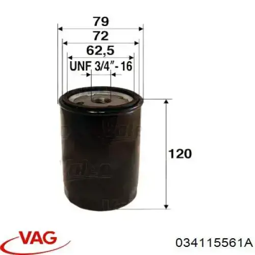 Купить 034115561A VAG Фильтр центробежный очистки масла