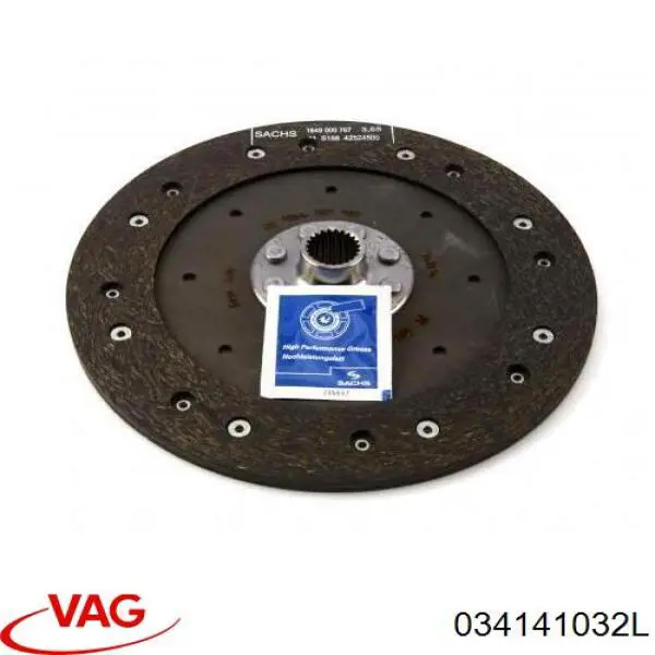 Купить 034141032L VAG Диск сцепления