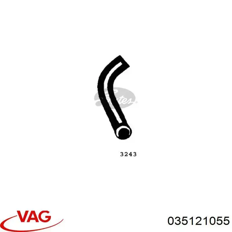 Шланг радиатора, нижний VAG 443121055D цена, от 6.88 USD