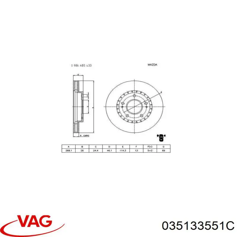 Форсунка инжектора VAG 035133551C цена, от 60.94 USD