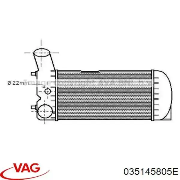 Купить 035145805E VAG Интеркулер