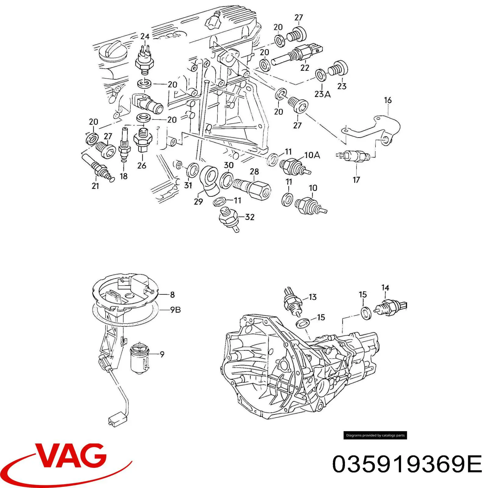 035919369E VAG Термовыключатель