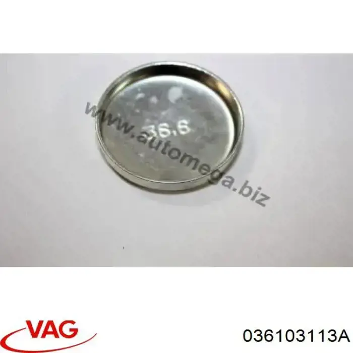 036103113A VAG Tampão CBC/do bloco de cilindros