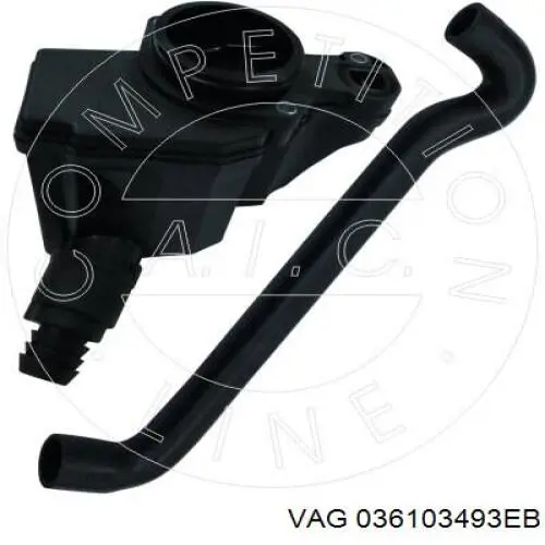 Патрубок вентиляции картерных газов 036103493EB VAG