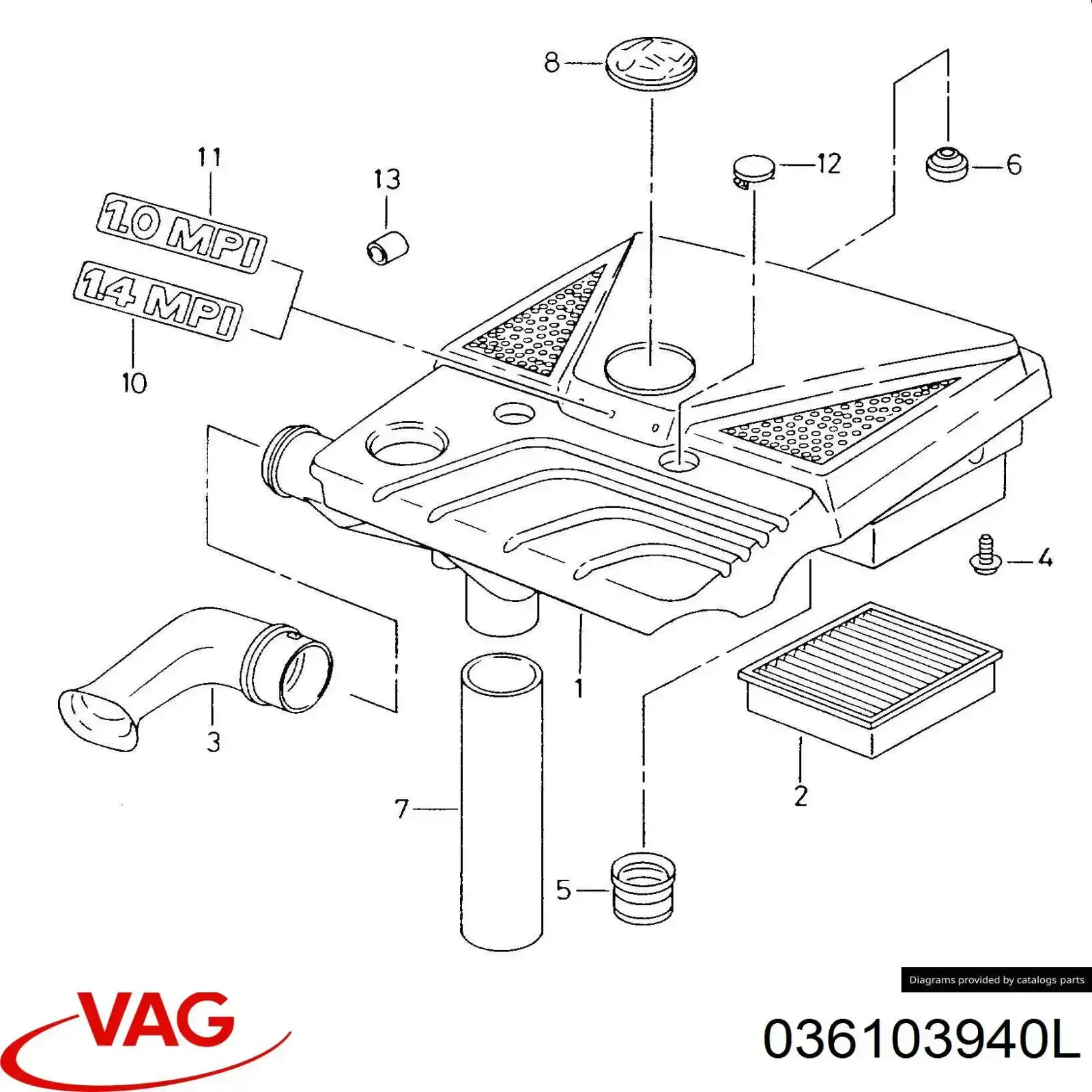  VAG 036103940K цена, от 58.62 USD