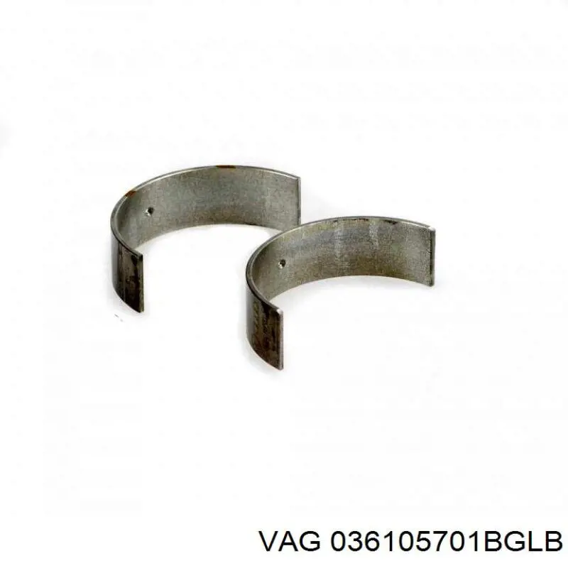 036105701BGLB VAG вкладыши коленвала шатунные, комплект, стандарт (std)