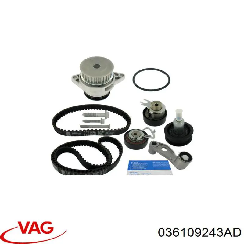Купить 036109243AD VAG Ролик натяжителя газораспределительного ремня