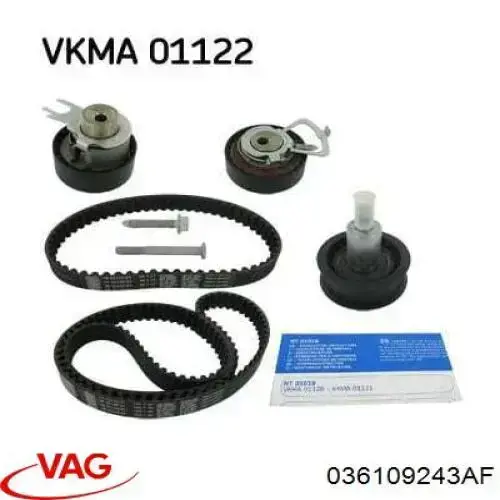 036109243AF VAG Ролик натяжителя ремня ГРМ