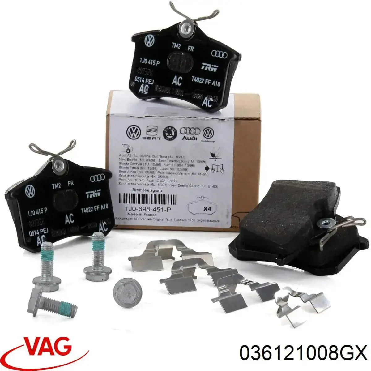 Помпа охлаждения VAG 036121008GX цена, от 35.88 USD