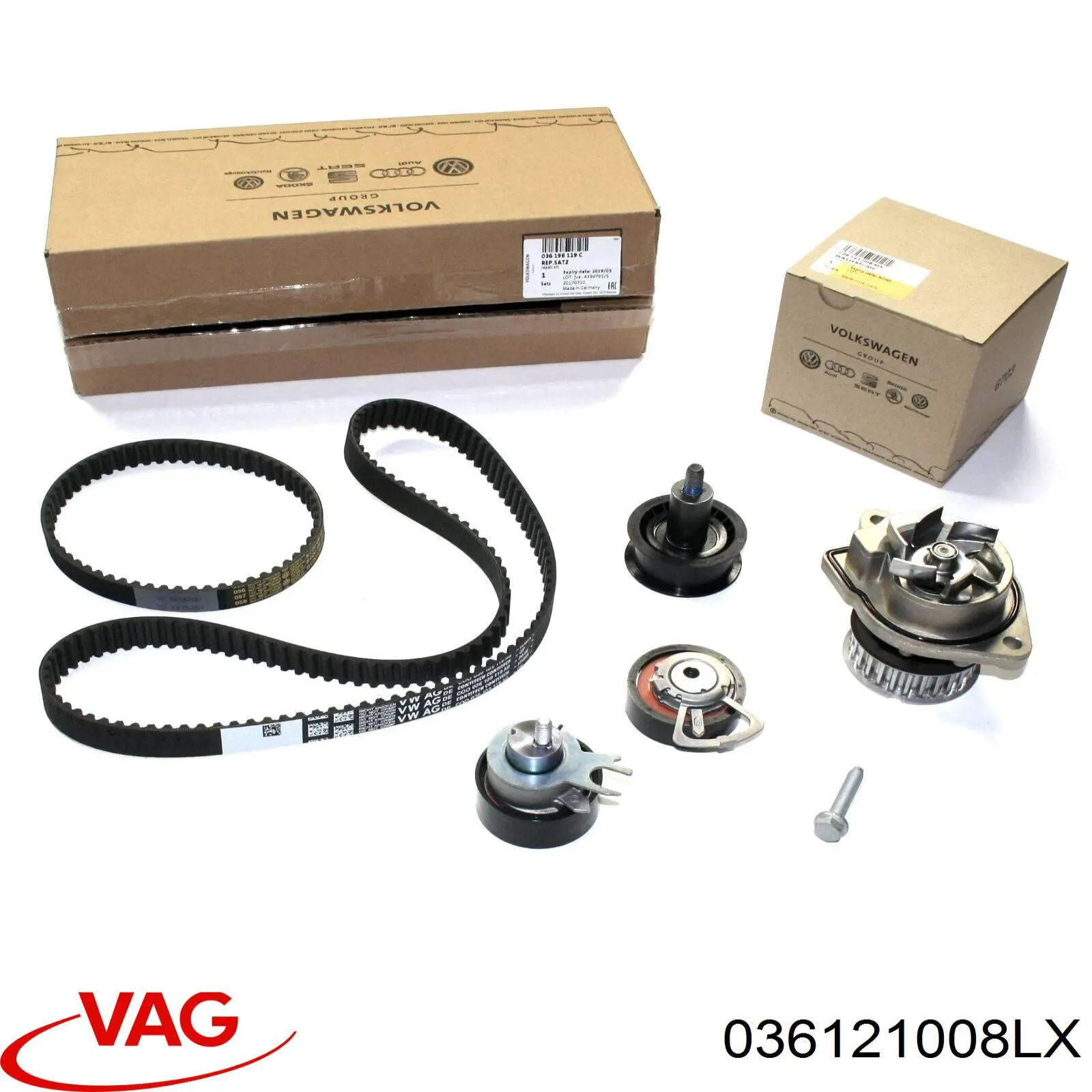 Помпа охлаждения VAG 036121008LX цена, от 38.35 USD