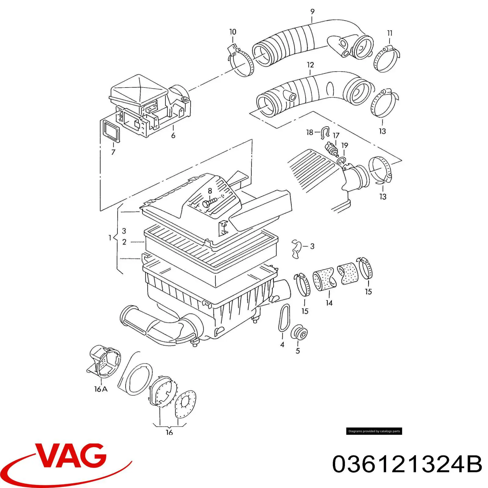  VAG 036121324B цена, от 17.71 USD