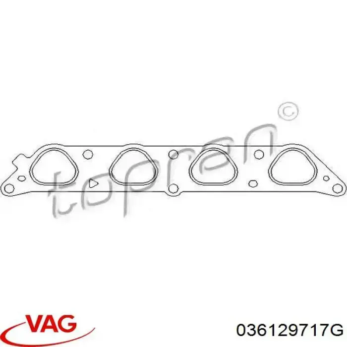 036129717G VAG прокладка впускного коллектора