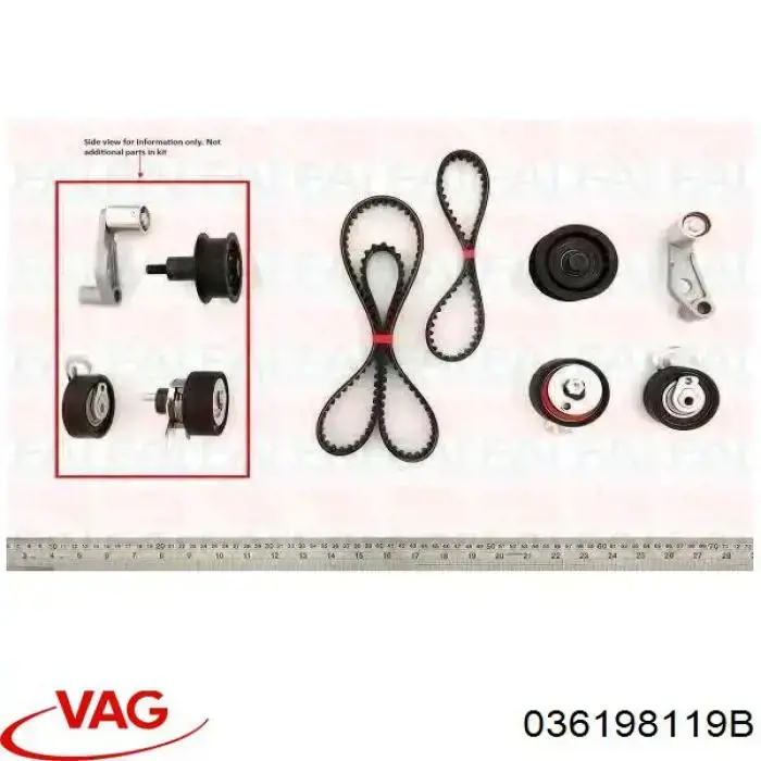 ГРМ ремни, комплект VAG 036198119B цена, от 105.45 USD