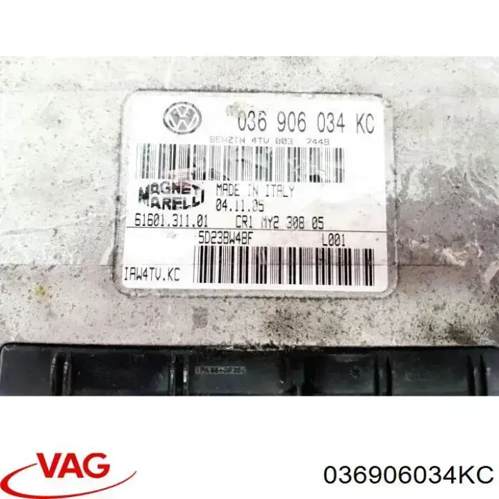Блок управления двигателем 036906034KC VAG