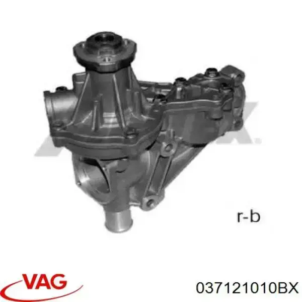 Помпа водяная, (насос) охлаждения, в сборе с корпусом VAG 037121010BX цена, от 34.65 USD