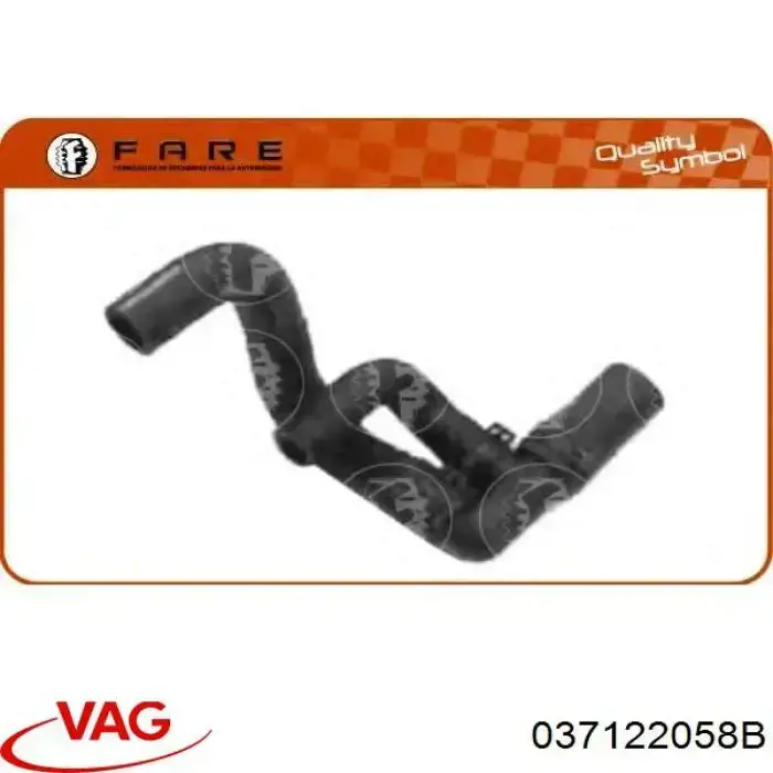 Купить 037122058B VAG Трубопроводы и шланги системы охлаждения