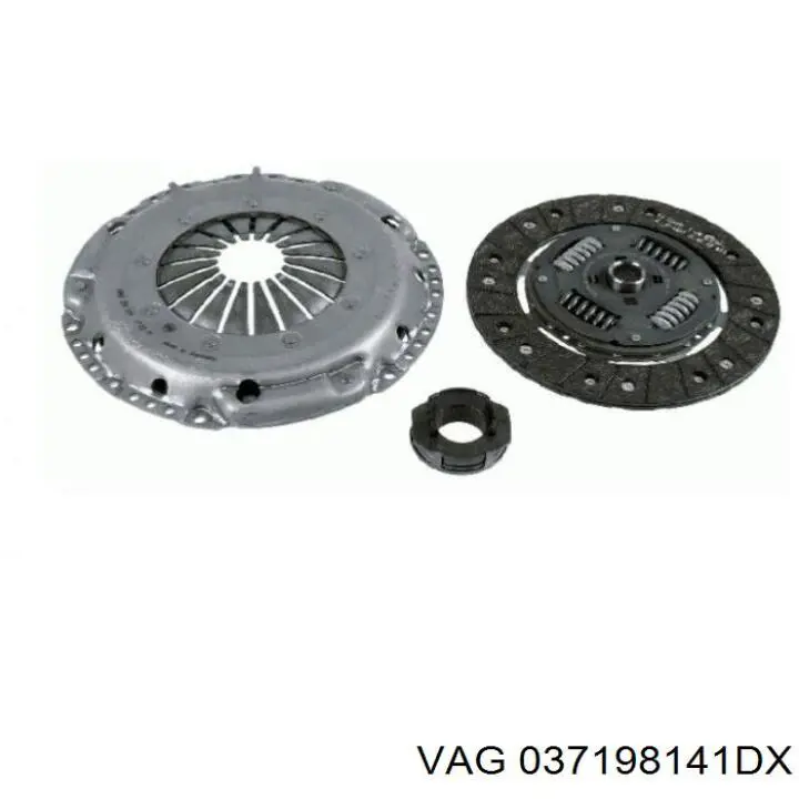Купить 037198141DX VAG Комплект сцепления (диск, корзина, подшипник)