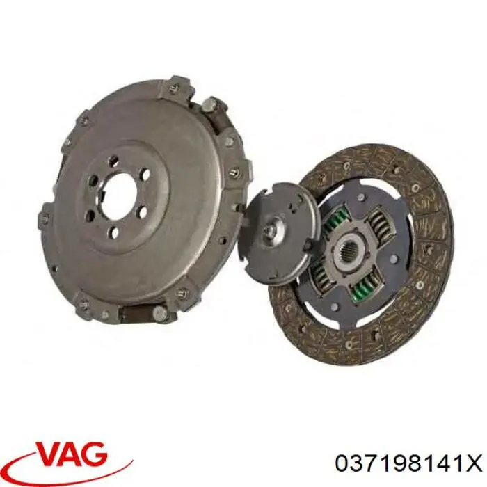 Комплект сцепления (3 части) VAG 037198141X цена, от 82.71 USD