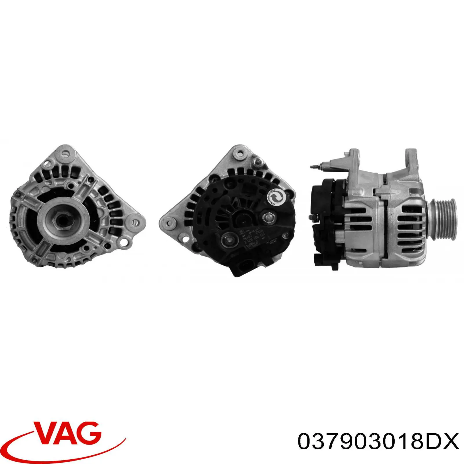 037903018DX VAG gerador