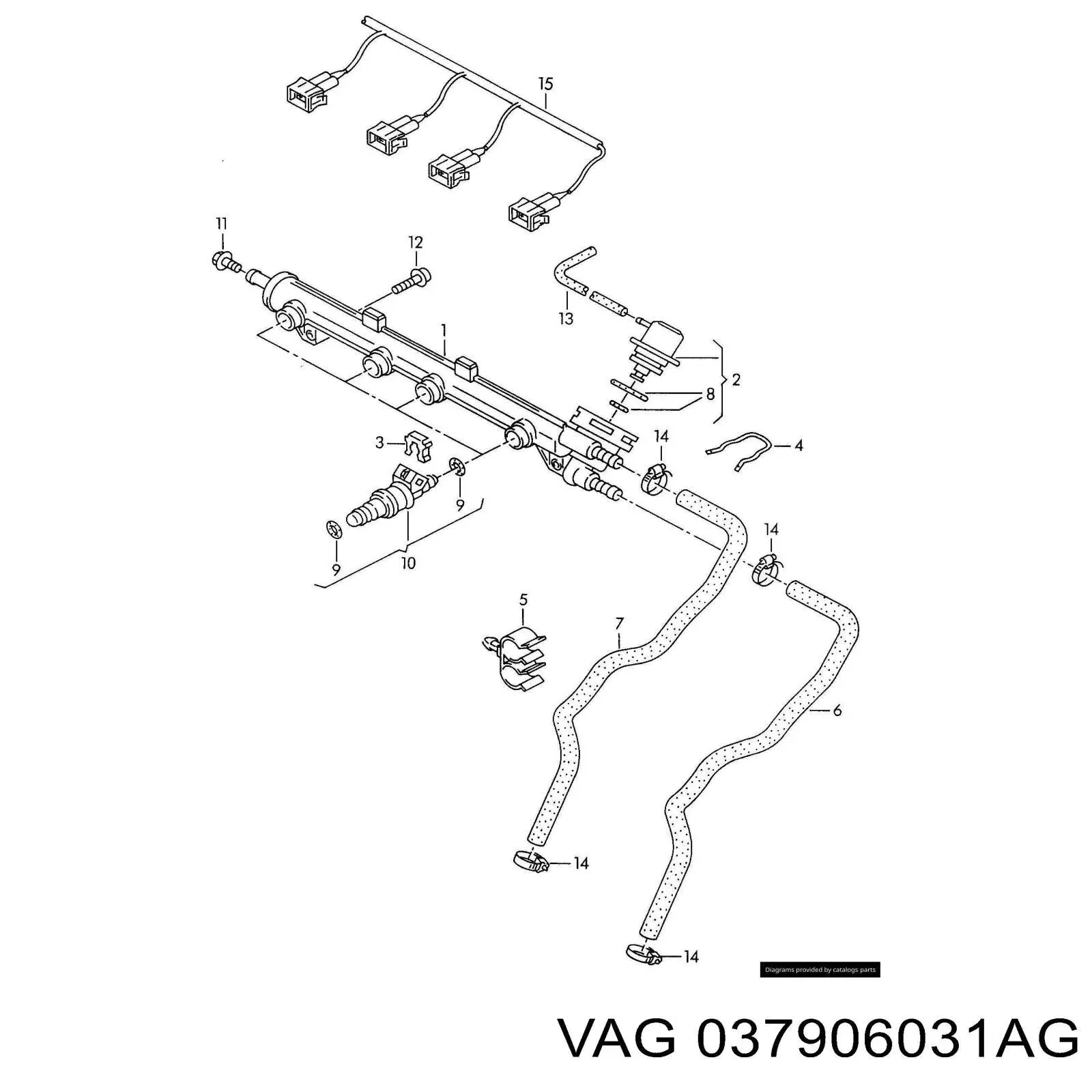 Форсунка инжектора VAG 037906031AG цена, от 12.67 USD
