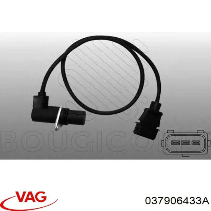 Датчик коленвала 037906433A VAG