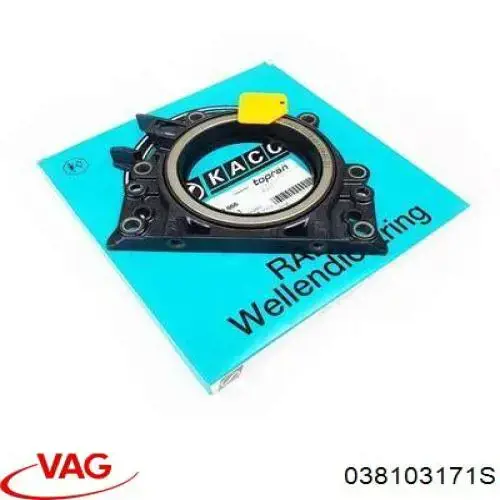 038103171S VAG Vedação traseira de cambota de motor